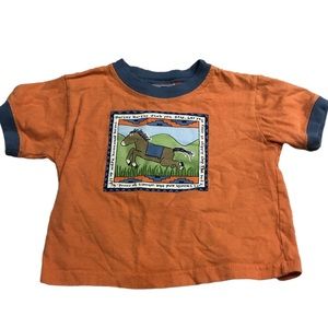 4/$20 Mulberry Bush Horse Short Sleeve Shirt